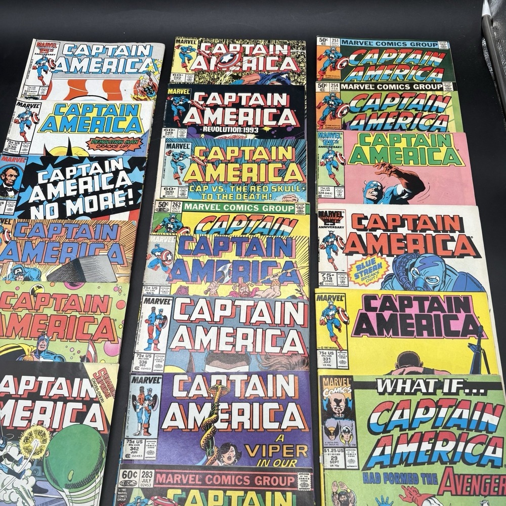 Marvel Captain America Comic Book Lot 18 Issues Mixed Good Bronze Copper Age - Picture 6 of 11